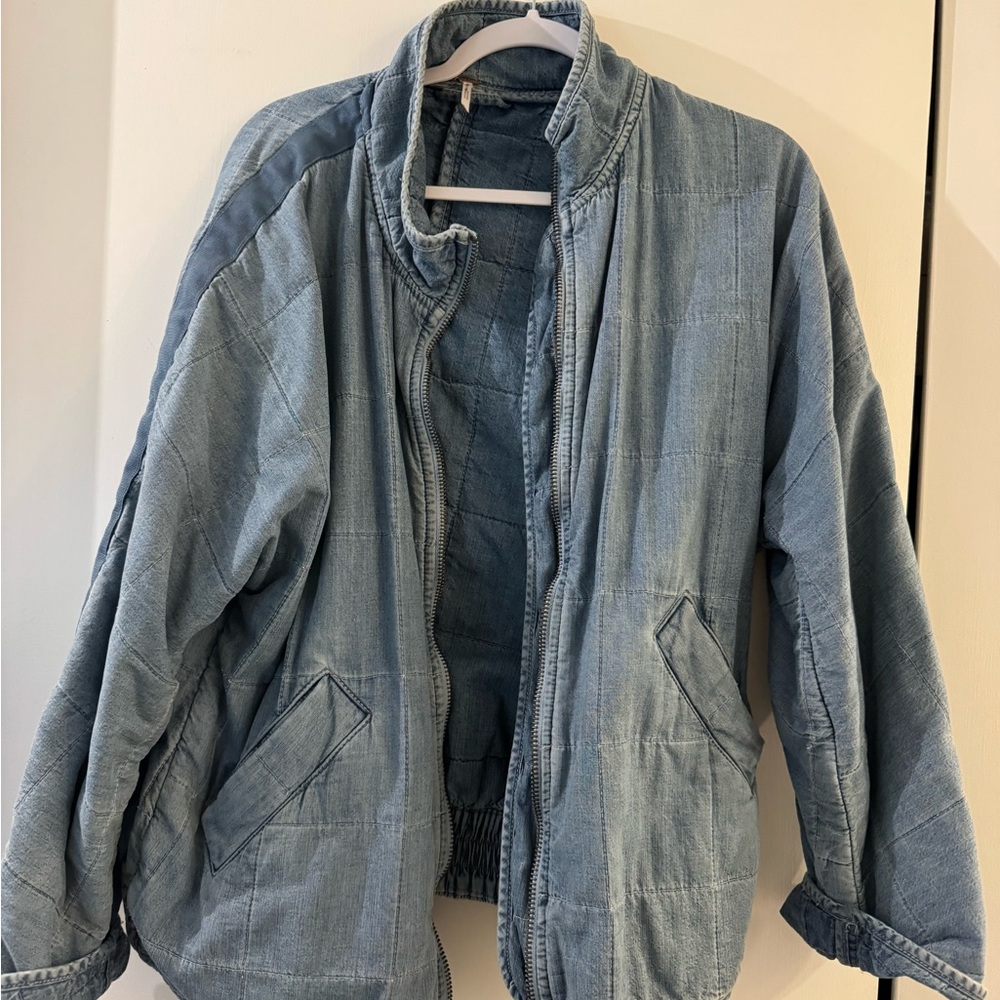 Free People Light Blue Denim Jacket - Picture 2 of 5